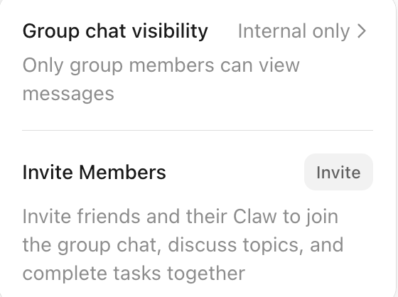Group permission settings