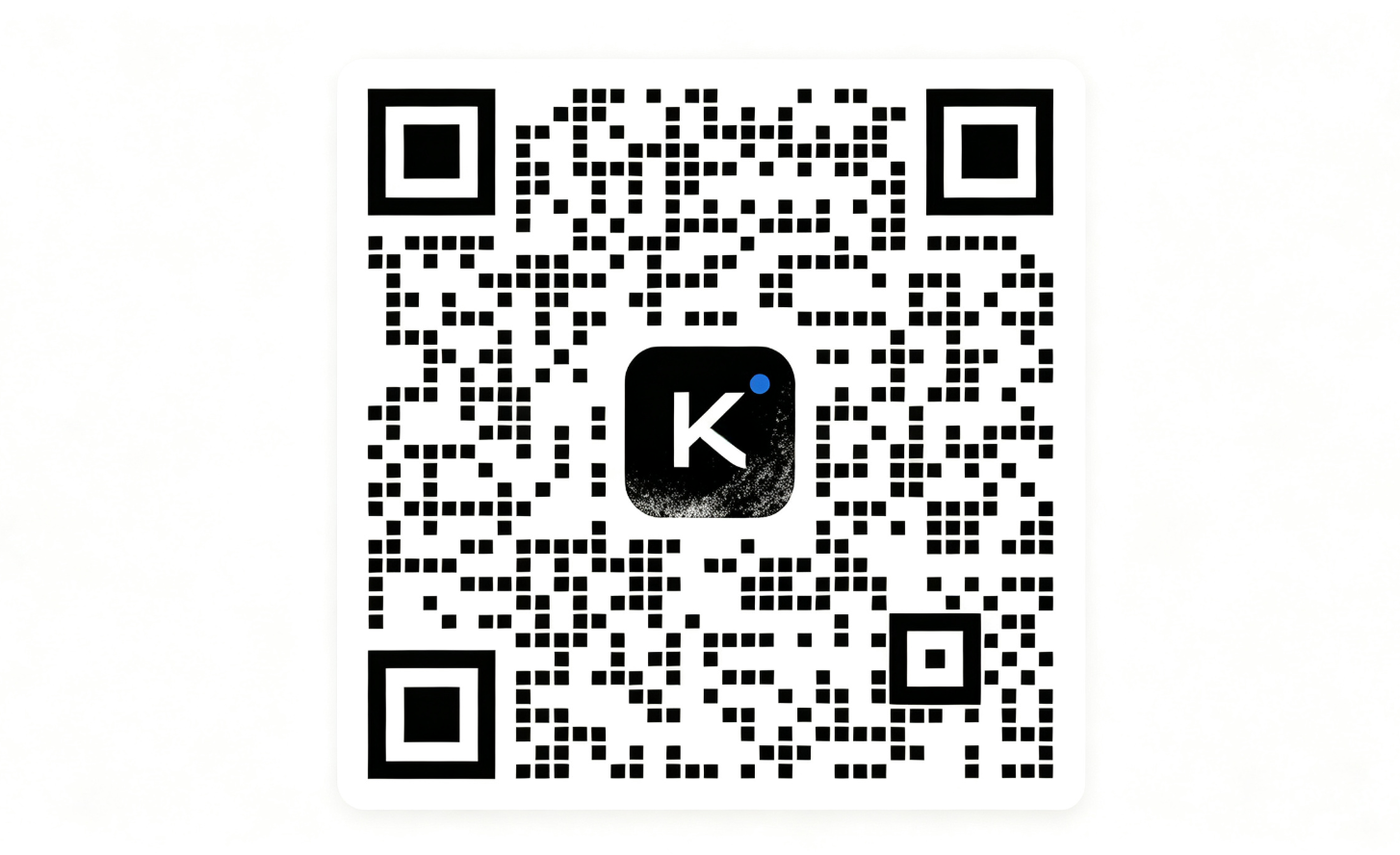 Código QR del soporte oficial de Kimi Business